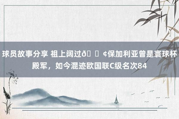 球员故事分享 祖上阔过😢保加利亚曾是寰球杯殿军，如今混迹欧国联C级名次84