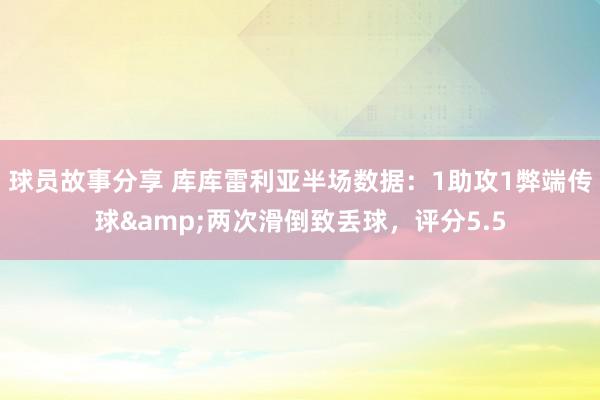 球员故事分享 库库雷利亚半场数据：1助攻1弊端传球&两次滑倒致丢球，评分5.5